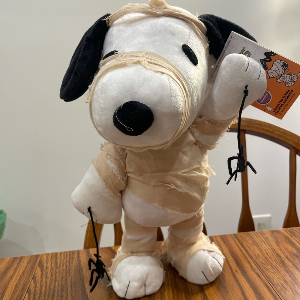 Spooky Snoopy Walks to Spooky Music